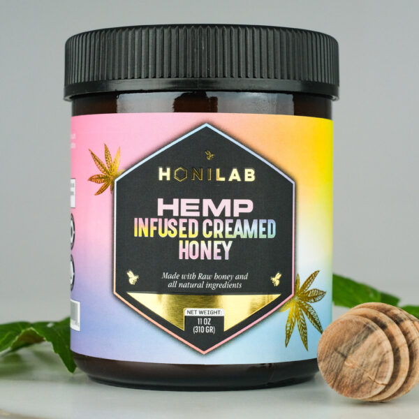 Hemp infused creamed honey