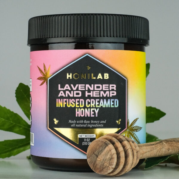 Lavender and hemp infused creamed honey